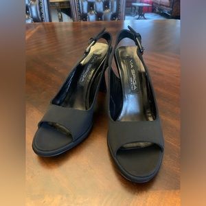 Via Spiga Black Fiamma Shoe, Women’s Size 8.5, Made in Italy